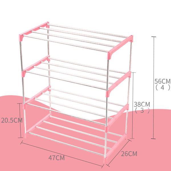 

3/4 tiers stackable shoe rack space saving cabinet storage organizer entryway shelf lsf99