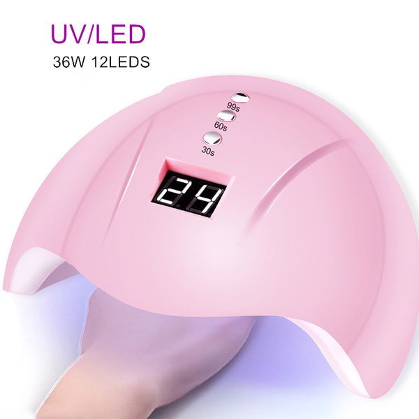 UV Nagel Lampe 36W LED MINI USB Trockner Für Maniküre Timing Phototherapie Maschine Schnell Trocknende Gel Polnisch Nägel kunst Werkzeuge