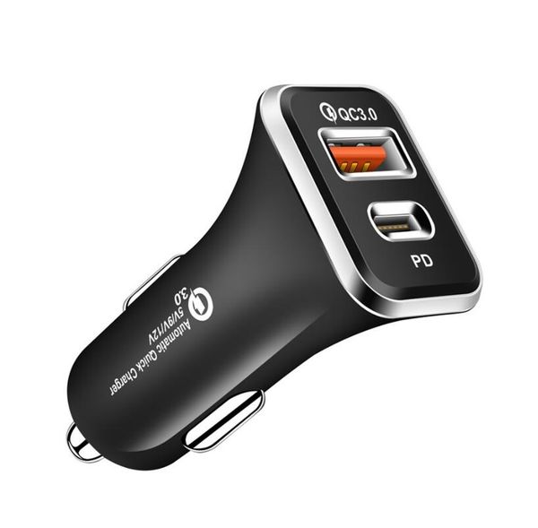 

pd car charger typec charger usb phone charger qc 3 0 for iphone 12 11 xs car accessories for traveling