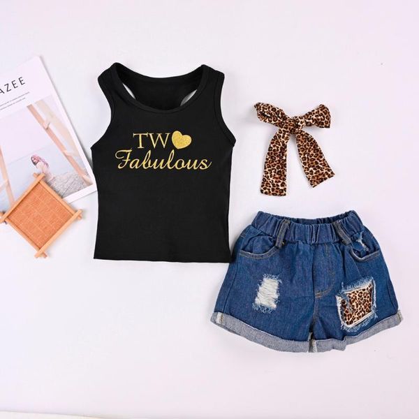 

infant newborn baby girl clothes set leopard print vest+short+bow headband outfit set clothes summer sunsuit 0-24m ma8, White