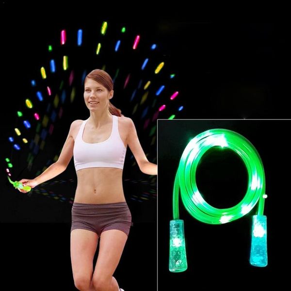

led light skipping ropes jumping rope for man woman children speed cardio gym excercise fitness jump rope fit workout