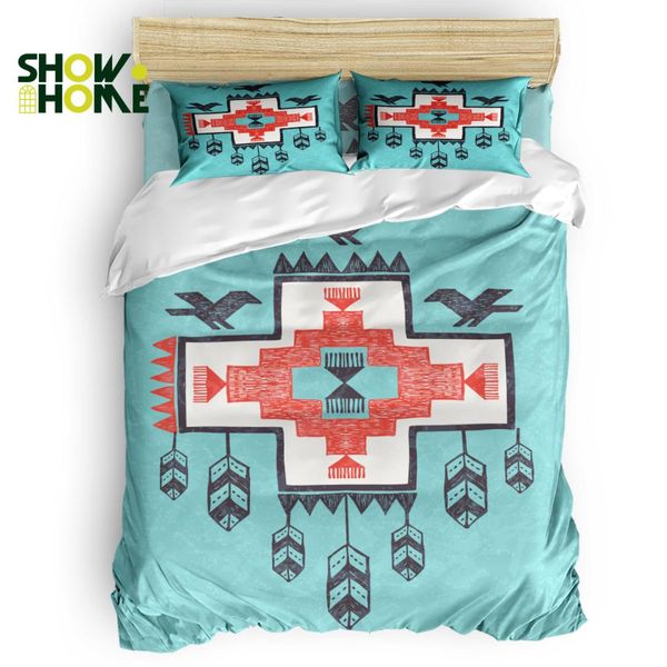 

showhome duvet cover set nawattle tribe duvet cover 4 piece bedding set