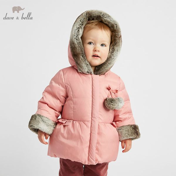 

db9650 dave bella winter baby down coat girls hooded outerwear children 90% white duck down padded kids fashion coat, Blue;gray