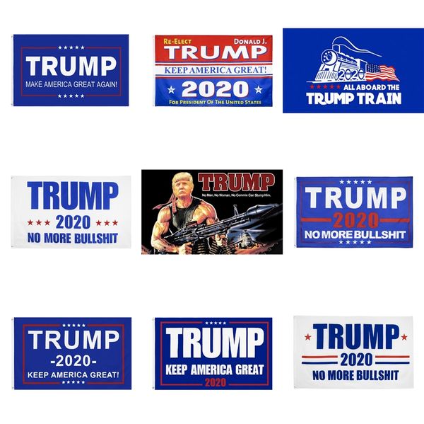 

90*150cm donald john trump amercia flags polyester canvas head metal grommet personality decortive trump banner flag #700