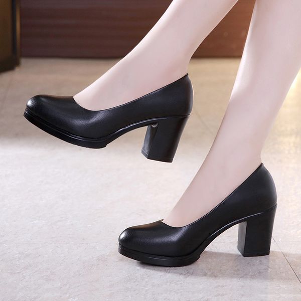 black formal heel