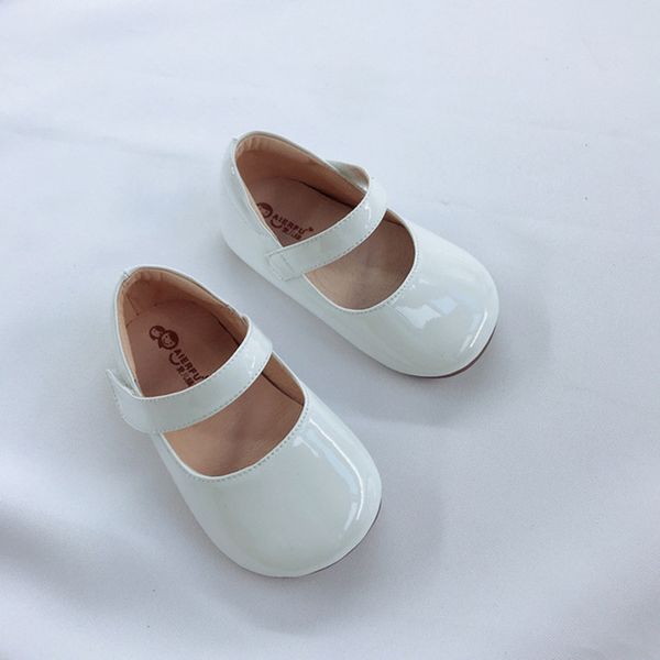 

2020 new children's shoes 1-6 years little girl leather shoes soft bottom infant baby princess toddler 11.5-17.5 cm insole