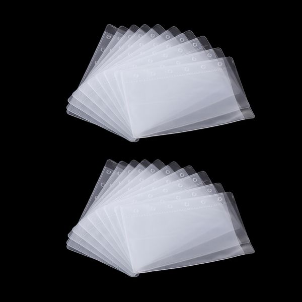 

20 binder pockets 6 holes notebook binder loose leaf bag a7