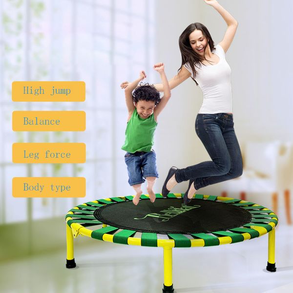 

high-end children's trampoline adults indoor fitness mute foldable portable trampoline parent-child interaction sport equipment