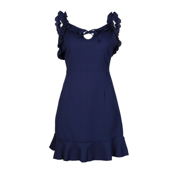 

women's clothing european american fashion tie knot zipper dresses, Black;gray