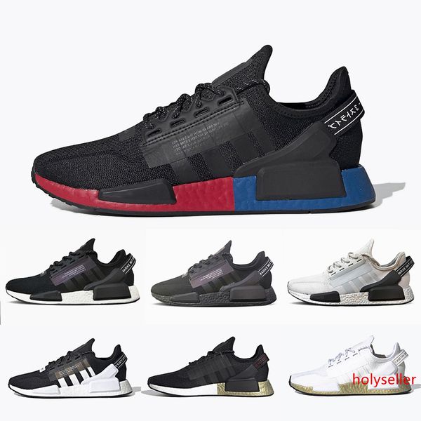 

nmd v2 core black white womens mens running shoes og bred metallic gold triple black white women men sports sneakers 36-45