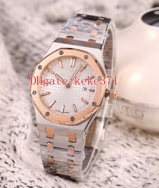 

7 color n8 factoroy good quality wristwatches 67650sr.oo.1261sr.01 33mm 67650 diamond two tones vk quartz chronograph ladies women's wa, Slivery;brown