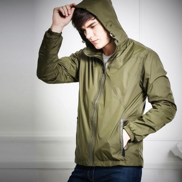 

spring jacket men waterproof hooded male jacket thin casual sporting coat hiking camping cycling outerwear windbreaker men m-4xl, Black;brown