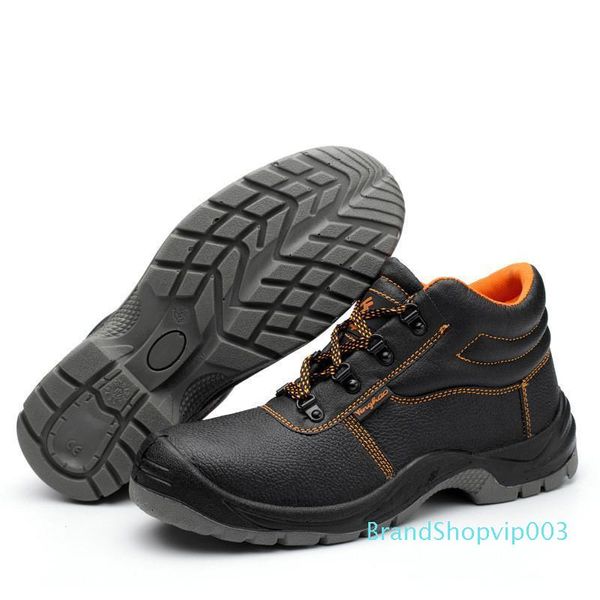 

2019 safety boots anti-smashing ankle safty steel mid-plate wilderness survival work shoes, Black