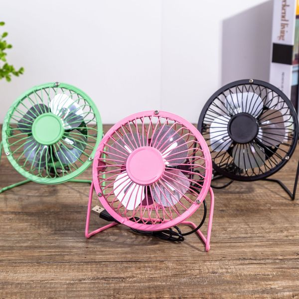 

4 inch metal usb mini fan small color fan wrought iron computer fan