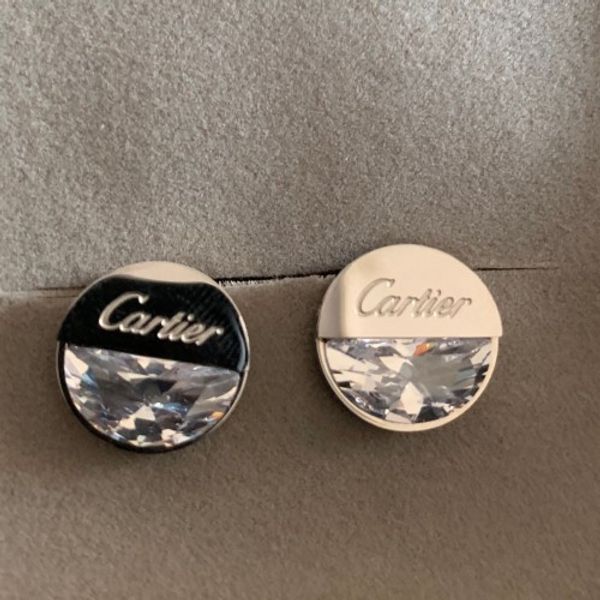 

2020 men women hip hop design titanium steel 925 silver big diamond earrings for boys girls christmas jewelry factory wholesale, Slivery;golden