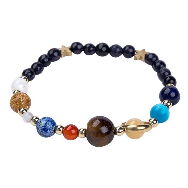 

1pc classic creative neat universe galaxy bead bracelets for girls men women boys, Black
