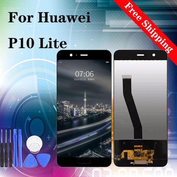 

5,2" высокое качество oem для huawei p10 lite was-lx2 was-lx1a was-l03t was-lx3 жк-дисплей с сенсорным экраном дигитайзер ассамблеи замена