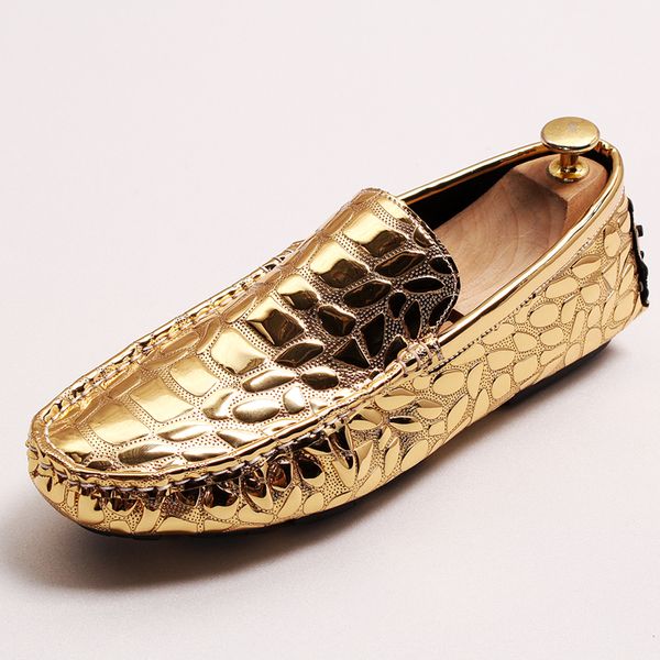 

men casual shoes fashion men shoes genuine leather loafers moccasins slip on men's leather flats male driving, Black