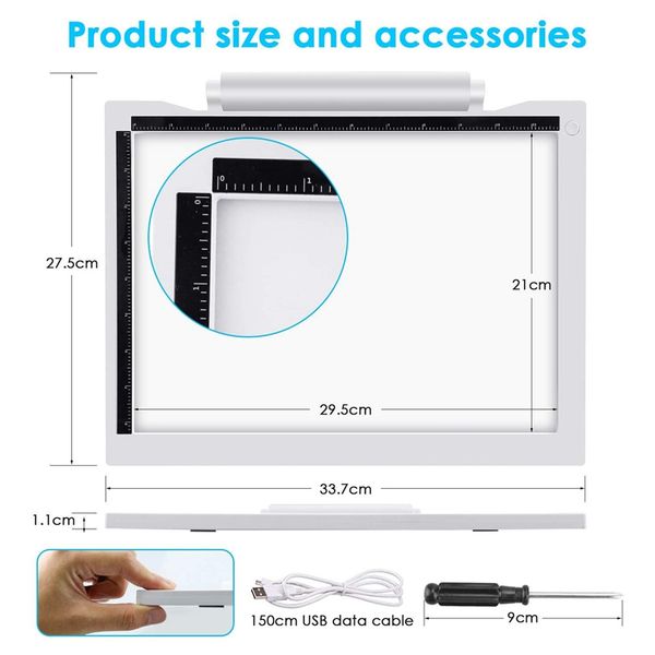 

light box drawing a4 tracing board multi-function copying station battery-powered usb powered copy board