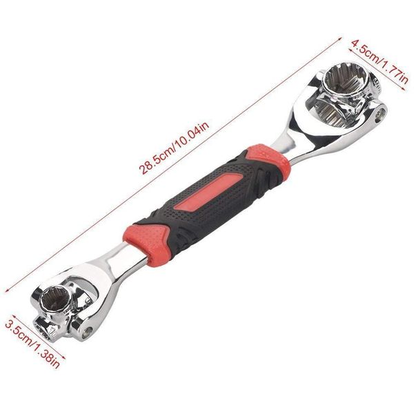 

tiger wrench 8 in 1 tools socket works with spline bolts torx 360 degree 6-point universial furniture car repair 25cm only red