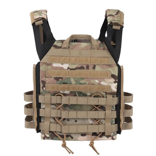 

hunting body armor jpc molle plate carrier vest outdoor cs game paintball vest shooting accessories, Camo;black