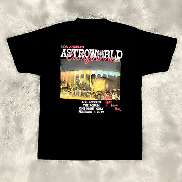 

travis scott astroworld mens tshirts short sleeve crew neck fashion casual clothing aw world tour concert apparel sale, White;black