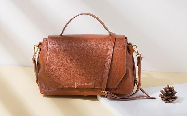 

portable big bag new genuine leather commuter bag shoulder women's