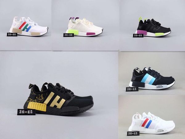 

new color matching nmd r1 primeknit triple black original men and women running shoes runneg xr1 training shoes sports shoes size 36-45