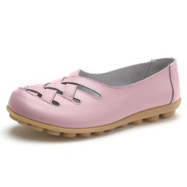 

women flats casual shoes fashion comfortable soft bottom non-slip leather women's shoes 155, Black