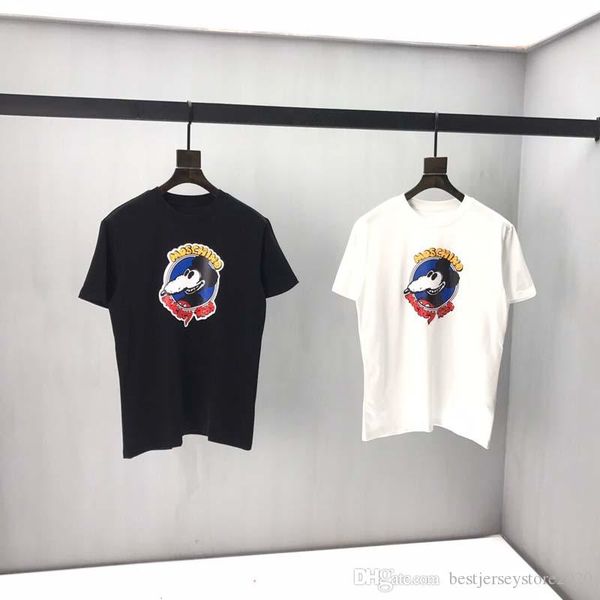 

20ss new fashion men's t-shirt spring and high-quality cotton shirt printing short sleeve o-neck luxury woman t-shirt 2, White