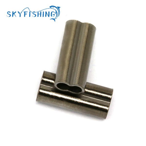 

fishing stainless steel fishing line sleeve copper tube 0.8mm-2.0mm 100pcs/bag accessories line tube