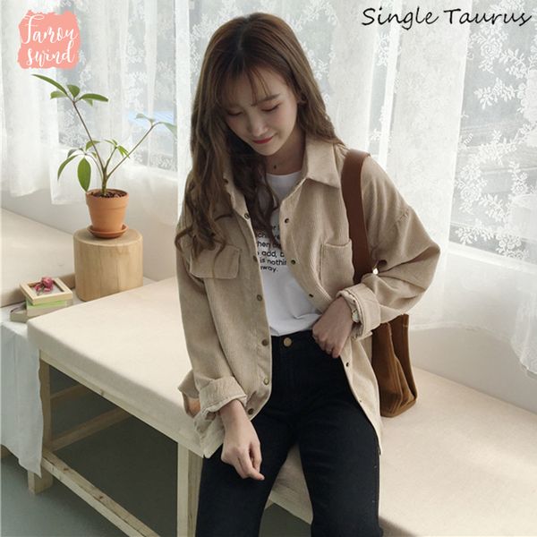 

длинные рукава jaket пальто куртки моды с длинным рукавом опрятный широкий талии turn down воротник crop женщины harajuku вскользь карманный, Black;brown