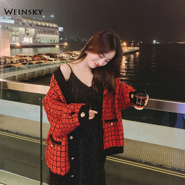 

women knitted sweater and cardigans korean fashion casual style female sweaters 2019 autumn and winter new, White