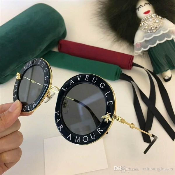 

new 0113 womens sunglasses women sun glasses 0113s round sunglasses gafas de sol mujer lunette sunglassdr35, White;black