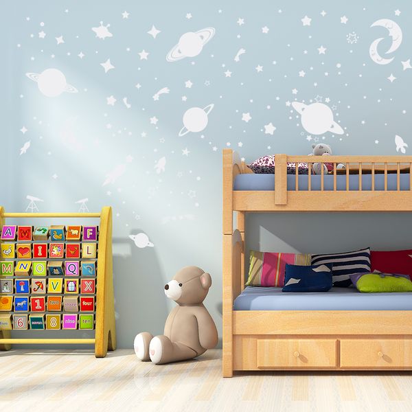 

6pcs /set glow in the dark solar system nine