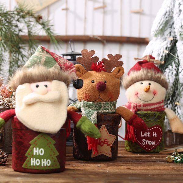 

christmas apple bags candy gift boxes for holiday party favors christmas decorations reindeer/snowman/santa claus