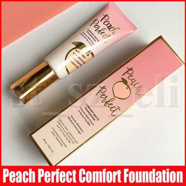

face makeup foundation peach perfect comfort matte foundation 3 colors 48ml facial base infused cream foundation