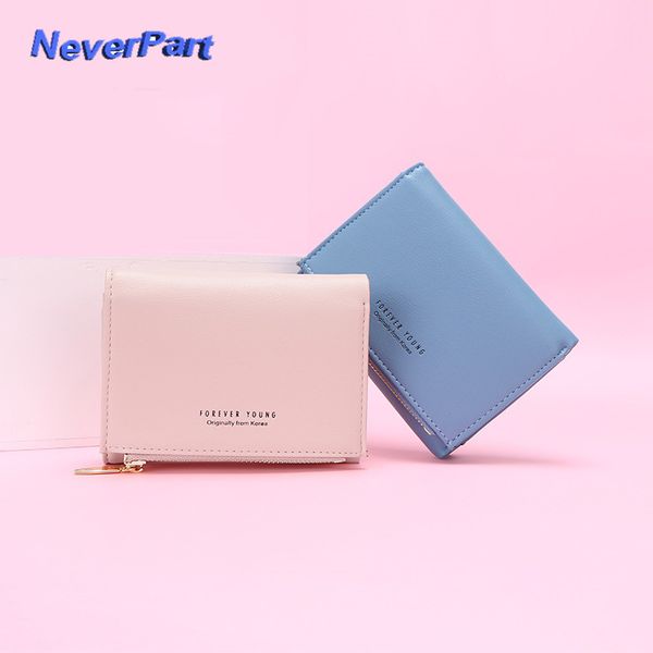 

2019 letter women wallet small cute wallet short leather women wallets zipper purses portefeuille female summer clutch purse, Red;black