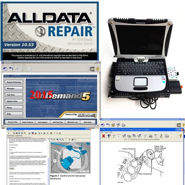 

2019 alldata v10.53 repair software and mitchell 2015 software 1tb installed well in lapfor cf19 with 4gb ready to work