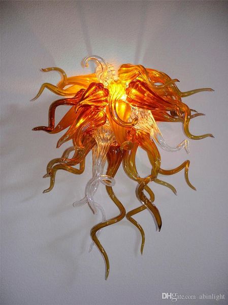 Handgeblasene Goldlampen im Italien-Stil, dekorative LED-Kreativ-Mini-Kunst-Wandleuchte aus Muranoglas