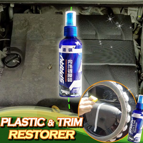 

plastic trim restorer automotive plastic interior dashboard leather trim dust removal repair and cleaning spray