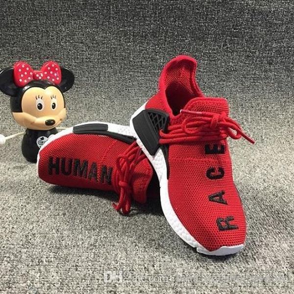 

kids shoes pharrell williams human race runner yellow red blue core black shoes youth boys girls children infant human race sneakers