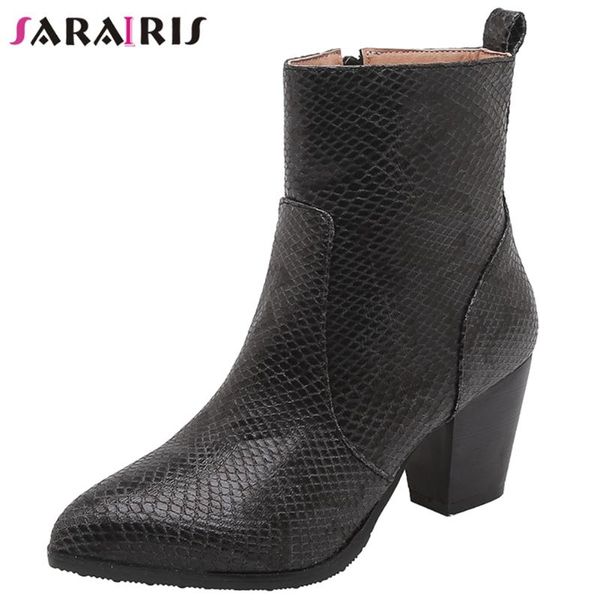 

sarairis brand new female fashion pointed toe spring summer pumps party ins pumps women thin high heels shoes woman, Black