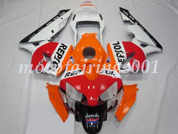 

injection mold) new abs motorcycle full fairings set fit for honda cbr 600 2003 2004 cbr600rr f5 600rr 03 04 custom red orange repsol