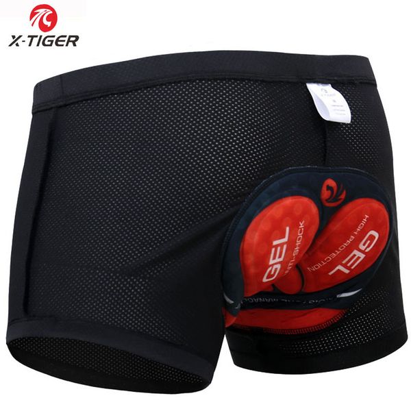 

x-tiger 2020 cycling underwear pro 3d gel padded shockproof black underpant bicycle bike underwear cycling shorts for man/women