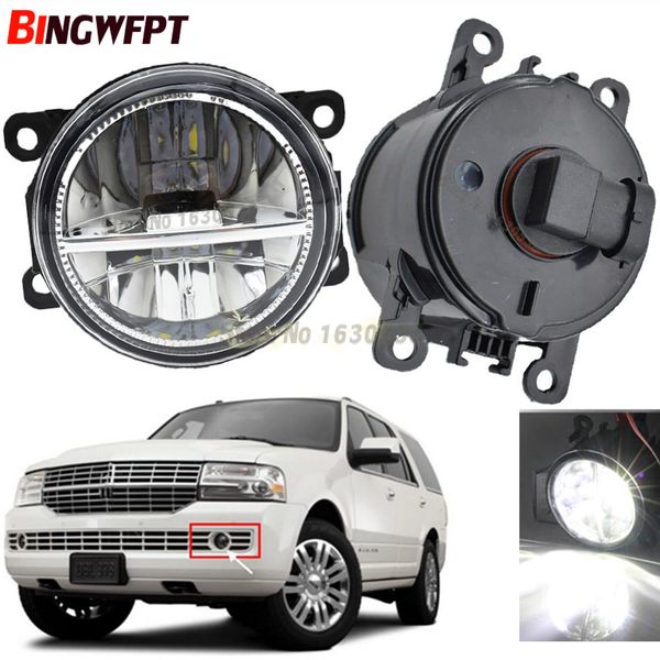 

2шт автомобиля высота мощность led сторона противотуманные фары лампы ассамблеи белый 6000 к для навигатора 2007-2014