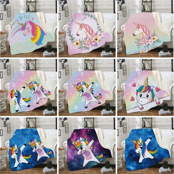 

softbatfy unicorn fleece throw blanket sofa bedding blankets drop ship