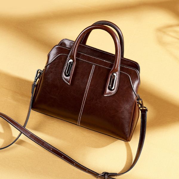 

женская сумка 2020 новый стиль одного плеча диагональ сумки кожаная сумка