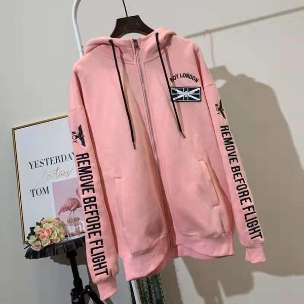 

mens designer hoodie sweater eagle pattern print zipper casual brand for men women brand sweater hooded luxury slim hoodie, Black