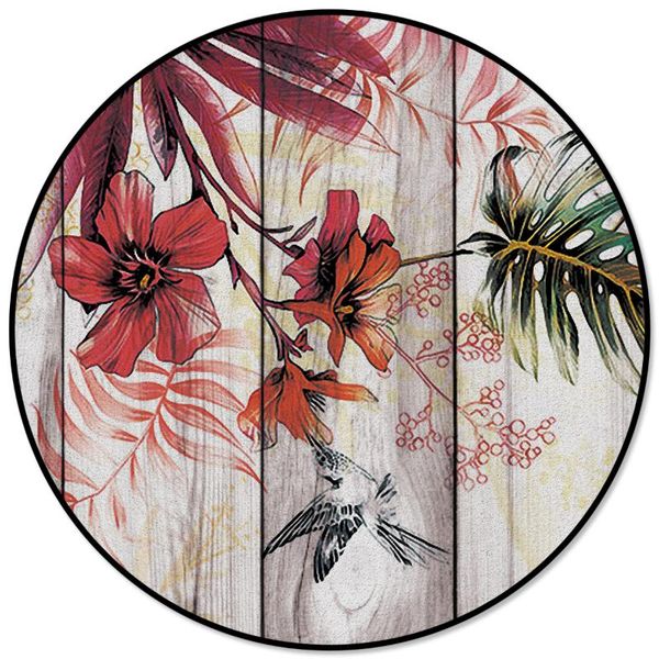 

старинные деревянные красные цветы круглые ковры для гостиной спальни стул коврик детская комната игровая палатка детский коврик